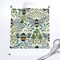 Mushroom Botanical Bumblebee Pollinator Medium Scale Blue Green Gold Custom Removable Wallpaper by Spoonflower Peel & Stick Wallpaper 2FT Wide